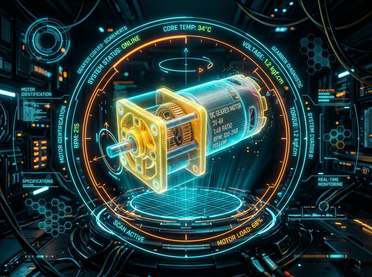 DC Geared Motor Hologram
