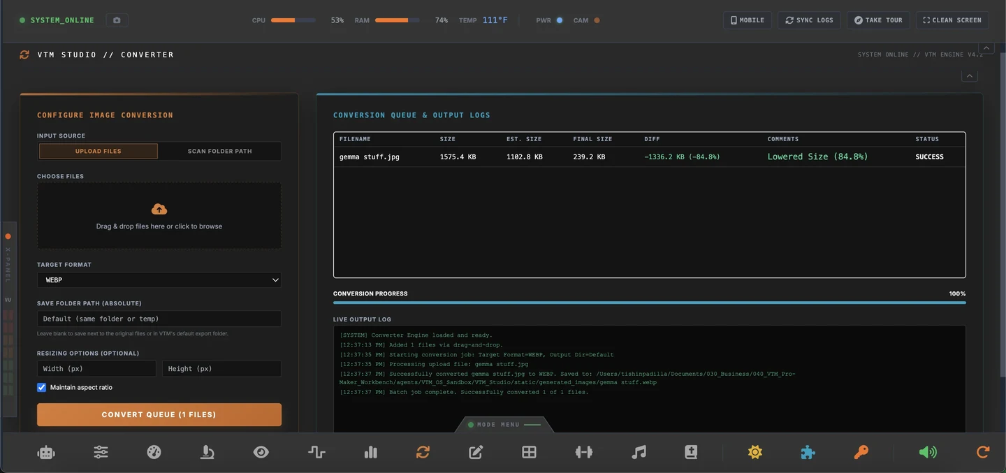 VTM Studio Converter Mode
