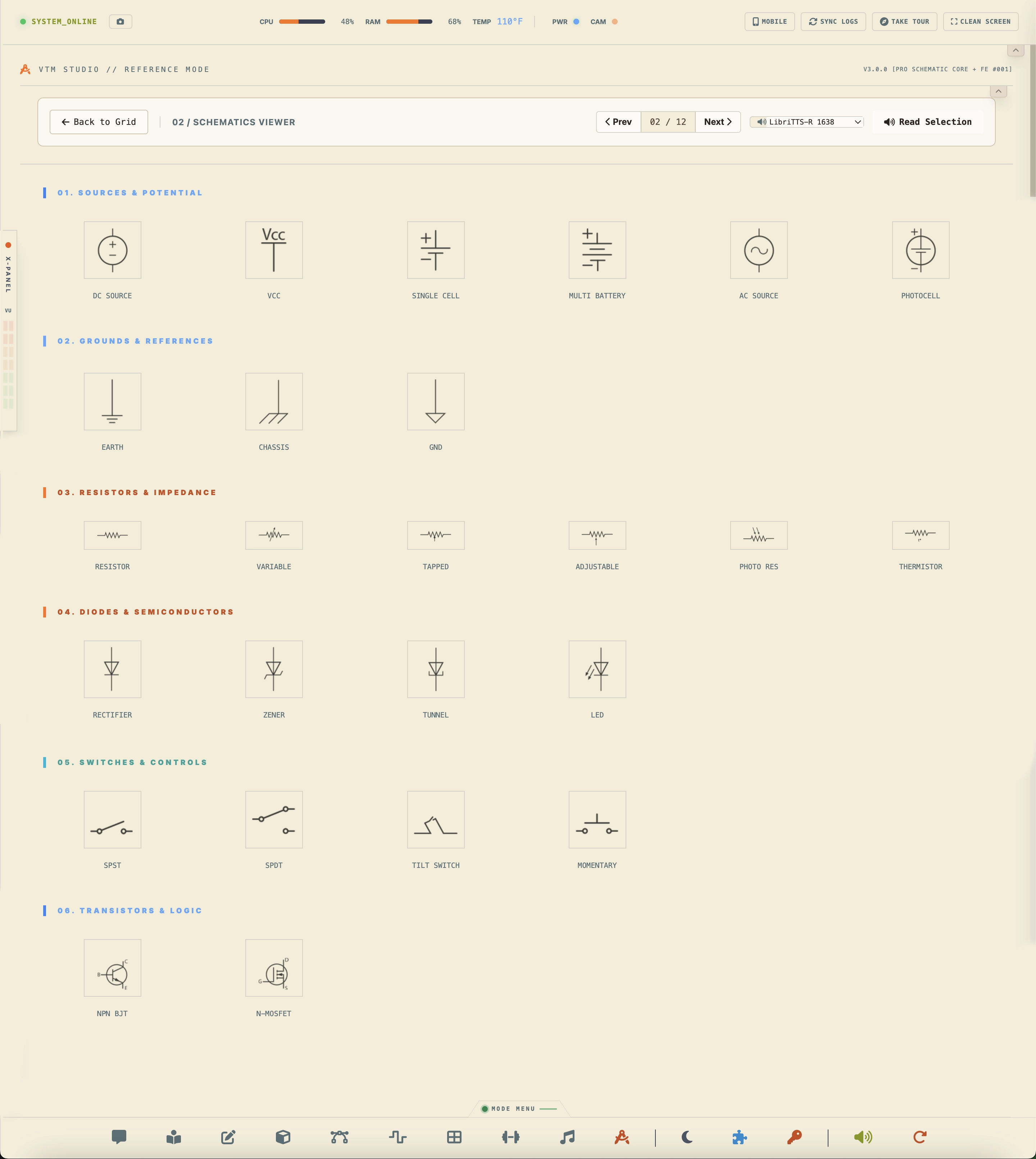 Schematics Viewer Pinouts and Symbols